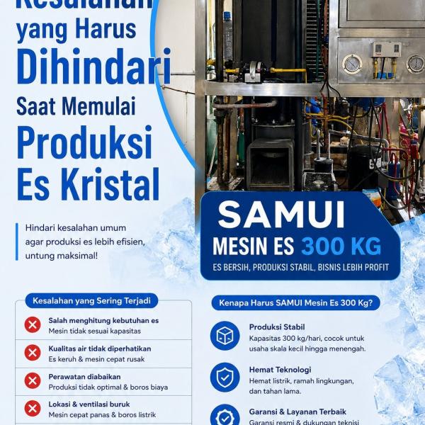 Kesalahan yang Harus Dihindari Saat Memulai Produksi Es Kristal